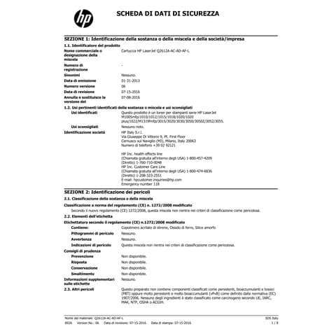 Toner 12A HP nero  Q2612A